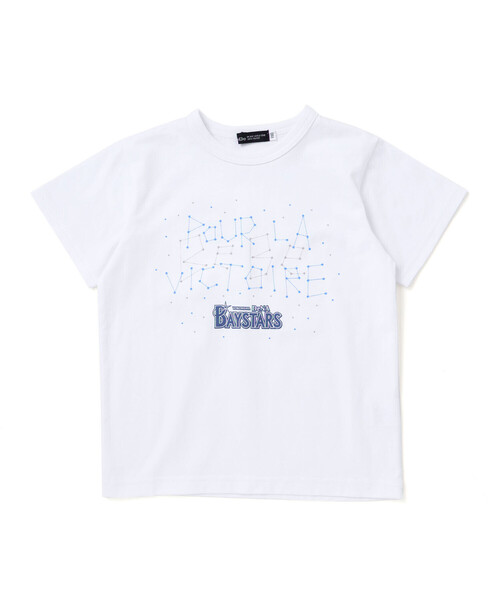 BeBe（ベベ） tシャツ 「NPB 横浜DeNAベイスターズ」星空ロゴ半袖T