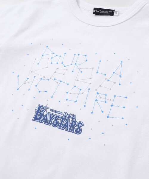 BeBe（ベベ） tシャツ 「NPB 横浜DeNAベイスターズ」星空ロゴ半袖T
