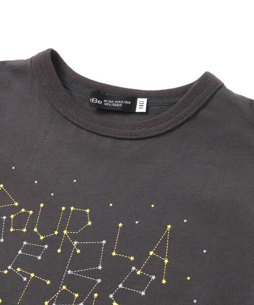 BeBe（ベベ） tシャツ 「NPB 横浜DeNAベイスターズ」星空ロゴ半袖T