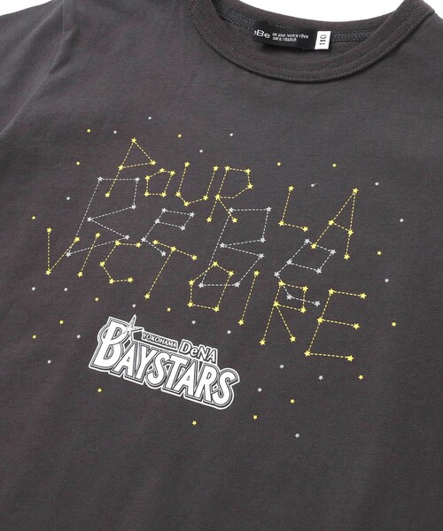 BeBe（ベベ） tシャツ 「NPB 横浜DeNAベイスターズ」星空ロゴ半袖T