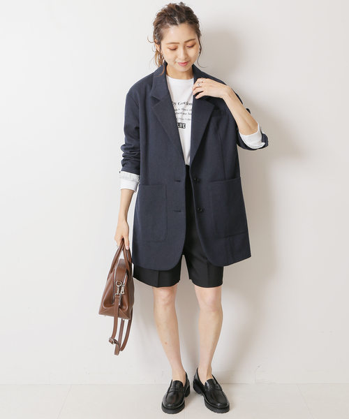 「Spick \u0026 Span」 テーラードジャケット 38 ネイビー レディースの画像
