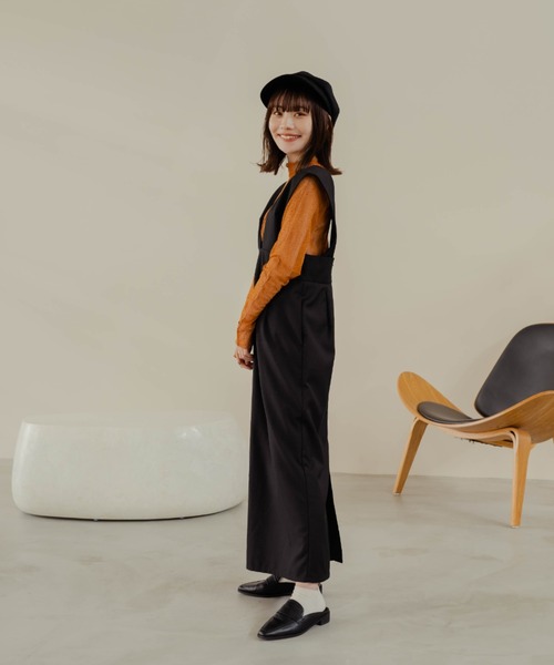 「hinari」 サロペットスカート MEDIUM グリーン レディース_画像9