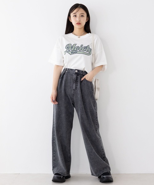 「repipi armario」 「KIDS」デニムパンツ LARGE グレー系その他 キッズ_画像4