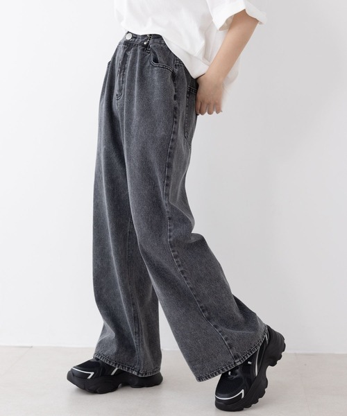 「repipi armario」 「KIDS」デニムパンツ LARGE グレー系その他 キッズ_画像5