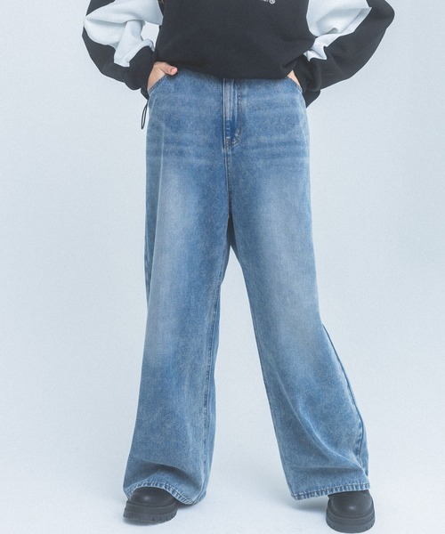 「repipi armario」 「KIDS」デニムパンツ LARGE グレー系その他 キッズ_画像8