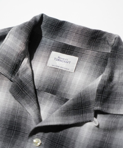 「TOWNCRAFT」 長袖シャツ LARGE グリーン メンズの画像