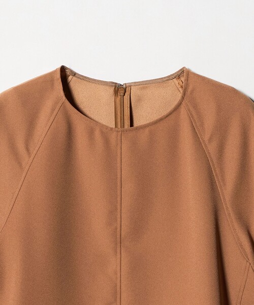 ブラウス シャツ 「size SHORTあり」fleurie(フルリー) フォルム ショートスリーブ ブラウス レディースの画像