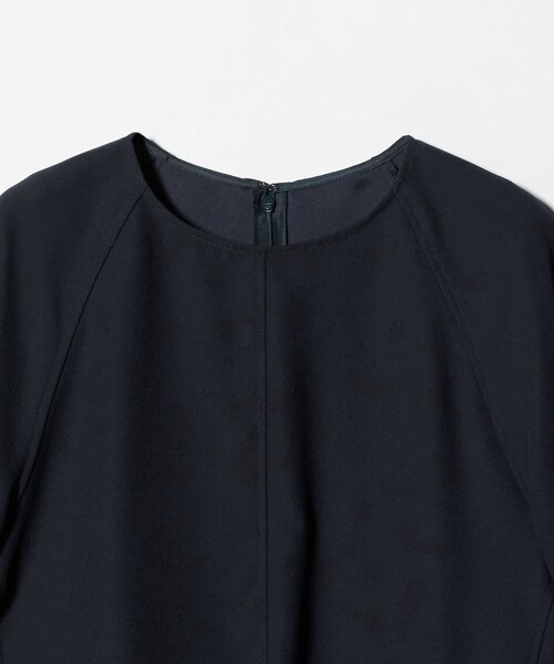 ブラウス シャツ 「size SHORTあり」fleurie(フルリー) フォルム ショートスリーブ ブラウス レディースの画像