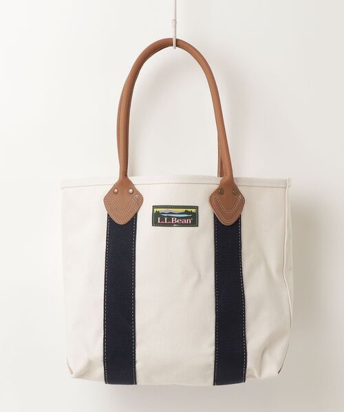 LLBean トートバッグ ホワイト/ネイビー L.L.Bean（エルエルビーン） トートバッグ ONE SIZE ホワイト×ネイビー