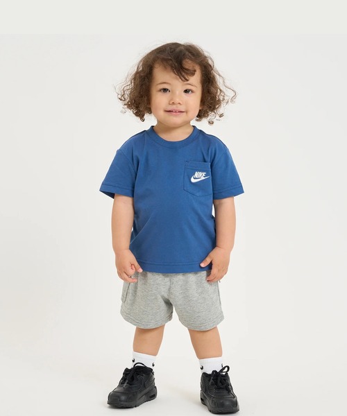 【Nike】　半袖トレーニングシャツ＋ハーフパンツ　XL Blue NIKE（ナイキ） セットアップ キッズ セットアップ 半袖 Tシャツ