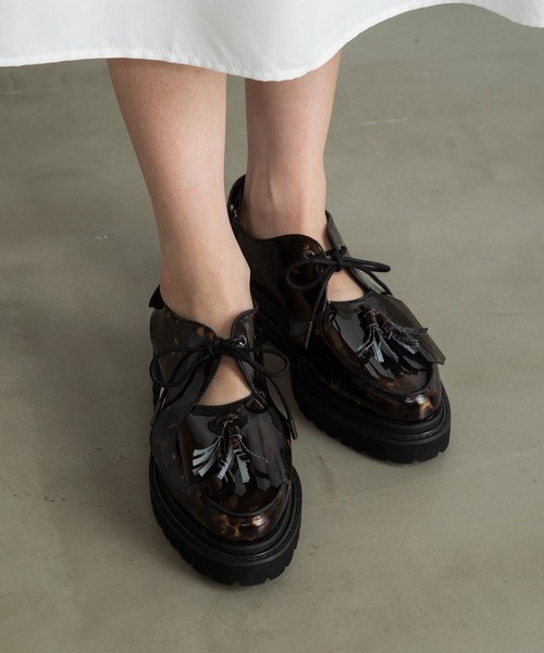 「MARECHAL TERRE」 フラットサンダル 22.5 シルバー レディース_画像6