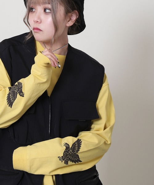「COBMASTER」 長袖Tシャツ MEDIUM ブラック メンズ_画像4