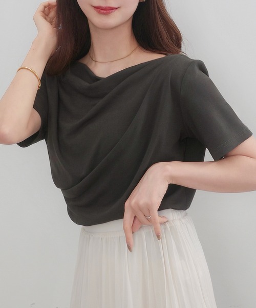 「CENEA」 半袖カットソー X-LARGE クリーム レディース_画像9