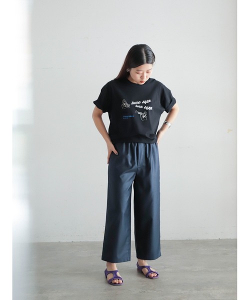 「FIL DE FER」 イージーパンツ SMALL パープル レディース