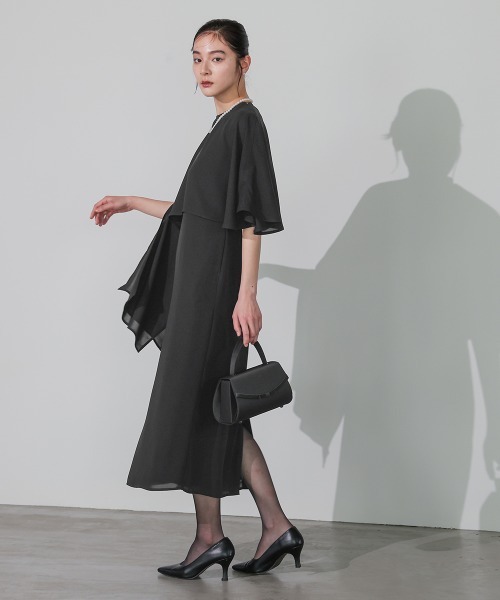 喪服 セレモニースーツ セットアップ 卒業式 洗える防しわ アシメ