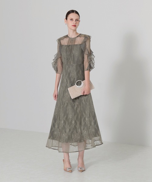 「Leja」 半袖ワンピース MEDIUM グリーン レディース_画像3