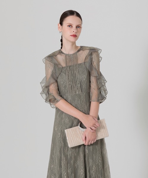 「Leja」 半袖ワンピース MEDIUM グリーン レディース_画像6
