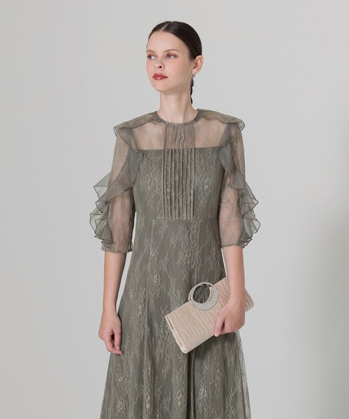 「Leja」 半袖ワンピース MEDIUM グリーン レディース_画像7