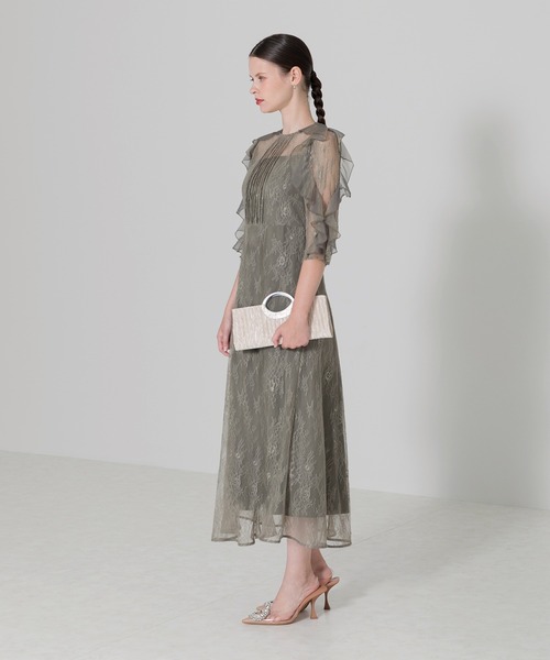 「Leja」 半袖ワンピース MEDIUM グリーン レディース_画像9