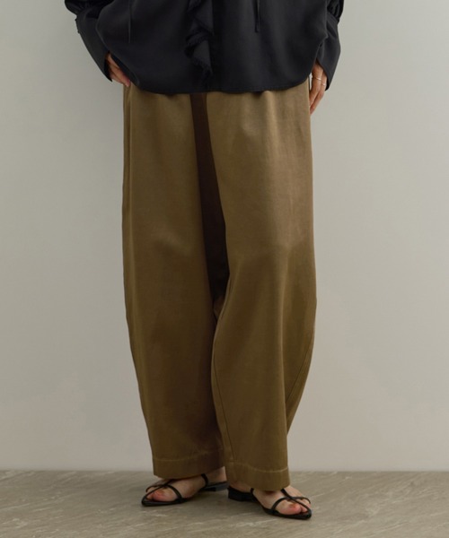 SALON adam et rope'（サロン アダム エ ロペ） パンツ サテンフェード