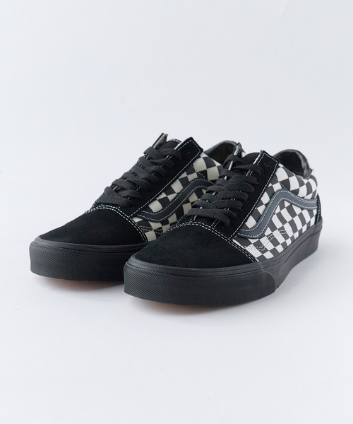 vans スニーカー VANS/ヴァンズ Old Skool Shoe オールド スクール シュー スニーカー フラットシューズ チェッカーボード チェック柄 市松模様 モノクロ …