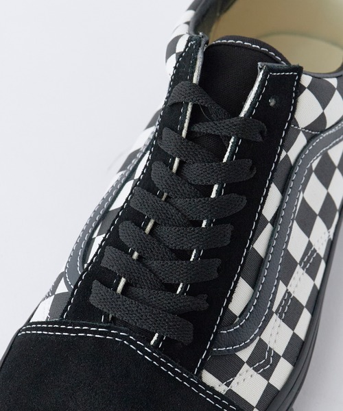 vans スニーカー VANS/ヴァンズ Old Skool Shoe オールド スクール シュー スニーカー フラットシューズ チェッカーボード チェック柄 市松模様 モノクロ …