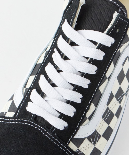 vans スニーカー VANS/ヴァンズ Old Skool Shoe オールド スクール シュー スニーカー フラットシューズ チェッカーボード チェック柄 市松模様 モノクロ …