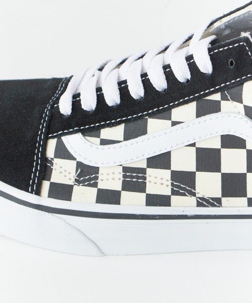 vans スニーカー VANS/ヴァンズ Old Skool Shoe オールド スクール シュー スニーカー フラットシューズ チェッカーボード チェック柄 市松模様 モノクロ …