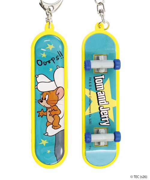 キーホルダー 「公式」トムとジェリー スケボーキーホルダー