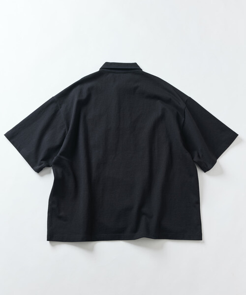 「FREAK'S STORE」 半袖ポロシャツ SMALL ブラック メンズ_画像3