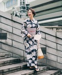 浴衣 「高山都さんコラボ」浴衣3点セット レディースの詳細画像1