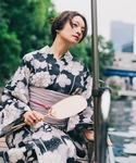 浴衣 「高山都さんコラボ」浴衣3点セット レディースの詳細画像2