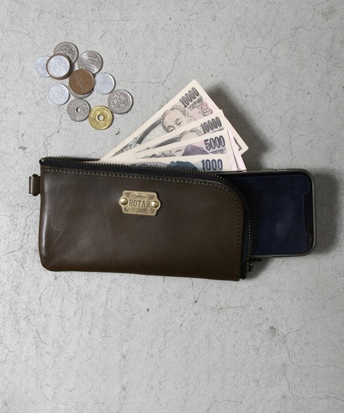 rotar 長財布 ブラック Rugato Long Wallet ルガートレザー ロングウォレット（財布