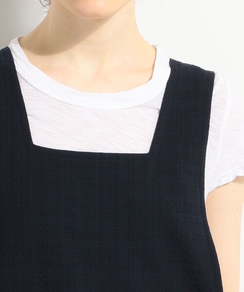 BACCA（バッカ） ワンピース シアサッカー カバードサロペット