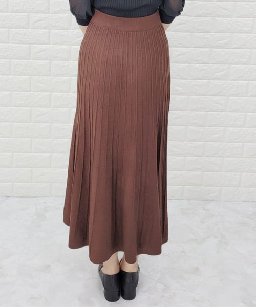 Lace Ladies（レースレディース） スカート ボタン付き リブ ニット