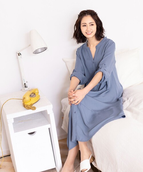 Tiaclasse ワンピース 「洗える」大人のリラックス感が漂うスキッパー