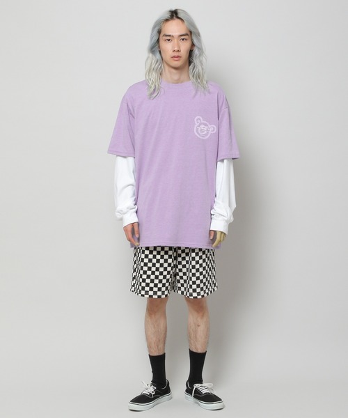 tシャツ 「UNISEX」ISTKUNST／BEAR＆SMILEY T　2275779 レディース メンズ UNISEX】ISTKUNST／BEAR&SMILEY T 2275779（Tシャツ/カットソー