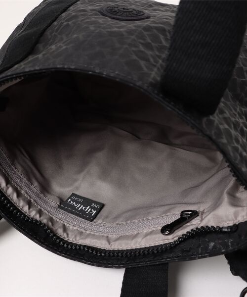 KIPLING ハンドバッグ トートバッグ ブラック ミニボストン 黒 ナイロン KIPLING ハンドバッグ トートバッグ ブラック ミニボストン 黒