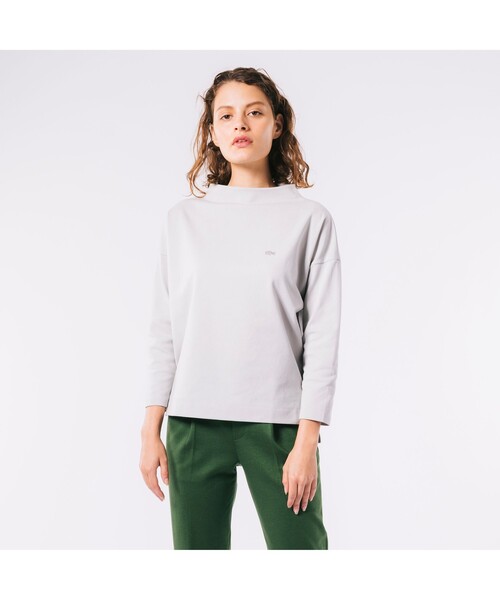 LACOSTE トレーナー スウェット ボトルネックミラノリブプル