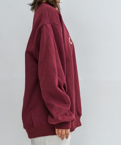 【極暖⛳️】V12 ヴィトゥエルブ ALINE KNIT ニット スウェット XL Alite cloth ニット セーター ロゴ刺繍入りクルーネック
