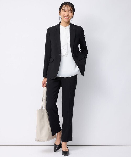 23区（ニジュウサンク） パンツ トリアセダブルジョーゼット パンツ