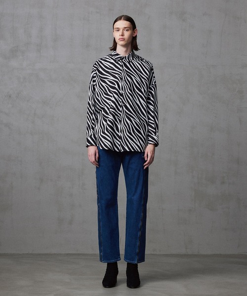 SHAREEF（シャリーフ） シャツ ブラウス ZEBRA JQ L/S SHIRTS