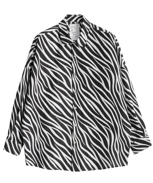 【新品未使用】shareef ZEBRA JQ L/S SHIRTS SHAREEF（シャリーフ） シャツ ブラウス ZEBRA JQ L/S SHIRTS