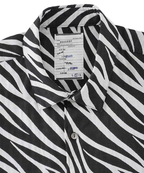SHAREEF（シャリーフ） シャツ ブラウス ZEBRA JQ L/S SHIRTS