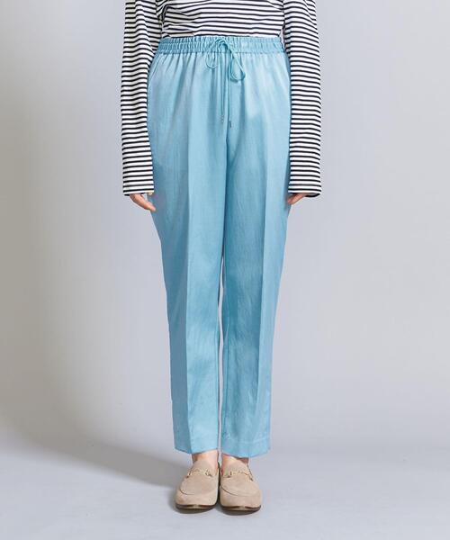 パンツ サテン ドロースト イージーパンツ -ウォッシャブル- サテン ドロースト イージーパンツ ウォッシャブル BEAUTY&YOUTH UNITED