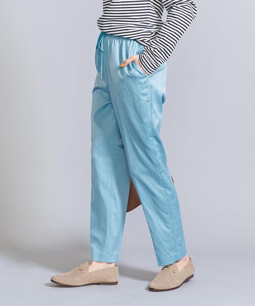 パンツ サテン ドロースト イージーパンツ -ウォッシャブル- サテン ドロースト イージーパンツ ウォッシャブル BEAUTY&YOUTH UNITED