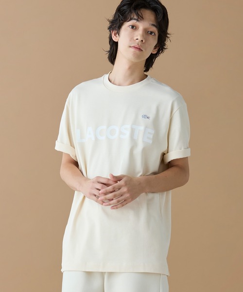 LACOSTE（ラコステ） tシャツ ヘビーウェイトブランドネーム ラバー