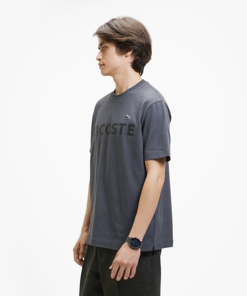 LACOSTE（ラコステ） tシャツ ヘビーウェイトブランドネーム ラバー