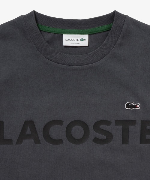LACOSTE（ラコステ） tシャツ ヘビーウェイトブランドネーム ラバー