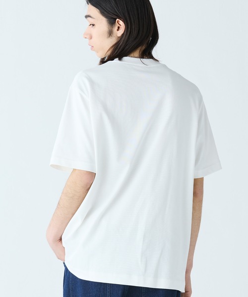 ラコステ ヘビーウェイトブランドネーム ラバープリント ロゴ半袖Tシャツ LACOSTE tシャツ ヘビーウェイトブランドネーム ラバープリント